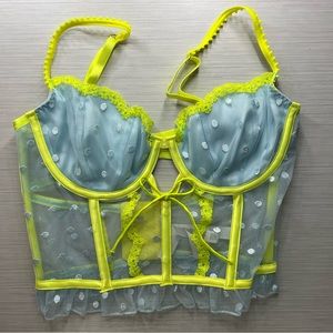 For Love And Lemons Neon Dottie Bustier